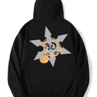 hoodie limbo x gredy dust Sweater Hitam Unisex Fleece gsm 280  Tebal