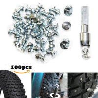 100pcs Tyre Spikes for Bicycle Shoes Boots Motorbik Truck snow studs for fatbike Screw in Tire Stud Fishing Pernos de Tornillo