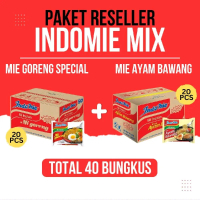 PAKET RESELLER INDOMIE MIX - 40 BUNGKUS - MIE GORENG & AYAM BAWANG - COCOK UNTUK PERSEDIAAN RUMAH/WA