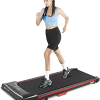 Walking Pad Treadmill Under Desk Treadmill 2.5HP Foldable Treadmill with Remote Control Portable Treadmill Compact Walking Tread