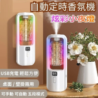 【Vanibaby】彩光智能五段香氛機(定時噴香 氣氛夜燈 USB充電)