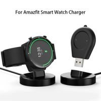 For Amazfit Bip3 Pro GTR2 2e GTR3 GTS3 GTS4 2 mini Bip U T-rex2 Smart Watch Dock Charger Adapter USB Charging Cable Cord Stand