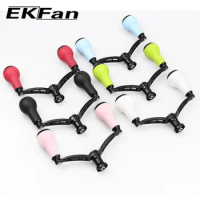 EKfan Aluminum Alloy 110 MM Handle+TPE Knobs Suitble For DAI Spinning Reel Fishing Tackle Accessor
