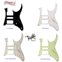Xinyue Guitar Parts - For 10 Hole Ccrews MIJ Ibanez RG350 EXZ Guitar Pickguard Humbucker HSH Pickup Scratch Plate,Many Colors