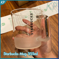 Starbuck แก้วถ้วยแก้ว2022ใส F Rosted 355มิลลิลิตรความจุขนาดใหญ่ถ้วยกาแฟถ้วยนมดื่มสำนักงานแก้วถ้วยชาสร้างสรรค์ของขวัญ 823