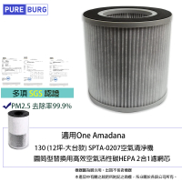 【PUREBURG】適用One Amadana 130 12坪-大台款 STPA-0207空氣清淨機 副廠活性碳HEPA濾網
