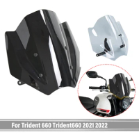 For Trident 660 Trident660 2021 2022 Motorcycle Accessories Windshield Wind Deflector Windscreen Fairing Baffle Cover