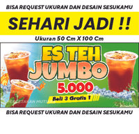 Banner ES TEH JUMBO (FREE DESIGN BEBAS EDIT SESUKAMU)