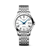Longines Record 30 - L2.321.4.11.6 White Matt Dial Steel Strap Metallics