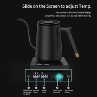 TIMEMORE Fish Smart Electric Coffee Gooseneck Kettle / Pour-over Kettle 600ml Flash Heat Temperature Control Pot for Kitchen