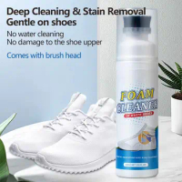 White Sneaker Cleaner Tennis Shoe Cleaner With Brush Head White Shoes Cleaner Efficient Comprehensive Shoe Cleaning Kit For