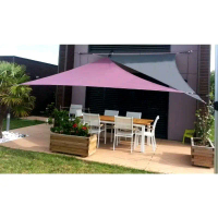 Layar Teduh SUN SHADE SAIL triangle Canopy Cover 3x5 Meter Waterproof - Kain Oxford Polyester 300 GS