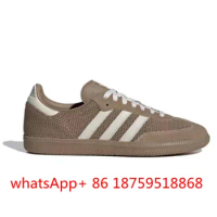 newest Adidas summer breathable mesh samba brown high quality shoes sneakers