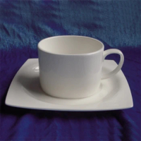 45% bone powder,european standard fine bone china porcelain Tian Yuan Fang coffee cup craft tea cup with saucer