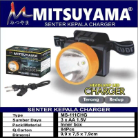Senter Kepala Batre / Cas / Headlamp Charge Mitsuyama MS-111 - Charger
