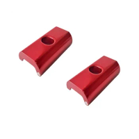 2Pcs Cycling Bike C Hook Clamp Plate for Brompton 3SIXTY Folding Bike Aluminum Alloy Magnetic Hinge Clamp Plate,Red