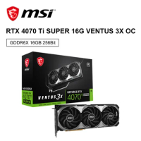 MSI New RTX 4070TI SUPER 16G VENTUS 3X OC GDDR6X 4NM 192Bit 16GB Graphic Card Video Cards placa de vídeo PCI4.0 16PIN