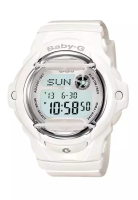CASIO Casio Baby-G Digital White Resin Strap Women Watch BG-169U-7ADR