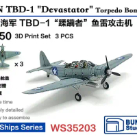 BUNKER WS35203 1/350 USN TBD-1 “Devastator” Torpedo Bomber