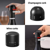 1/2/3pcs xiaomi Vacuum Red Wine Champagne Bottle Stopper Sealed Bottle Cap Stopper Leak-proof Retain Freshness Wine Bottle Plug