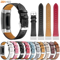 Genuine Leather Wrist Strap For Fitbit Charge 3 Bracelet Watchband Replacement Wrist Band For Fitbit Charge 4