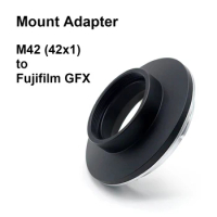 M42-GFX For M42 (M42x1) lens - Fujifilm GFX Mount Adapter Ring for Fujifilm Medium Format camera GFX50s GFX50sII GFX100S