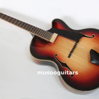 Musoo brand 18" AAA-Hand-carved Archtop Guitar With Case