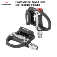 PROMEND Road Bicycle Clipless Pedal Bearing Self-locking Pedals Ultra Light Nylon Fiber Adjustable Pedals for SPD-SL Bike Parts