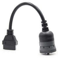 Auto J1939 Deutsch 9 Pin to OBD2 OBD 16 Pin Truck Diagnistic Connector