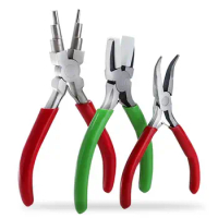 6 in 1 Bail Making Pliers Wire Looping Forming Pliers Jewelry Making Pliers Flat/ Chain-Nose Pliers For Crafting And Repair