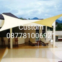 300D 160Sm 4x4 sun shade sail GARDEN patio Wining KANOPI TAMAN PILA
