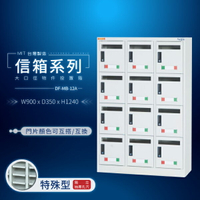 【大富】台灣製造信箱系列 大口徑物件投置箱 DF-MB-12A鑰匙櫃（訂貨生產）改密碼鎖另計 可拆換標示卡