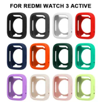 New Silicone Screen Protector Case for Redmi Watch 3 Active Protective Cover Scratched Resistant Frame Bumper Shell Shockproof