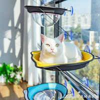 貓吊床貓吊床吸盤式掛窩貓咪用品曬太陽神器太空艙貓窩爬架窗戶玻璃掛 快速出貨YJT 果果輕時尚 全館免運