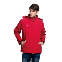 SKISPORTS 耐磨防風保暖軟殼機能外套(紅色)