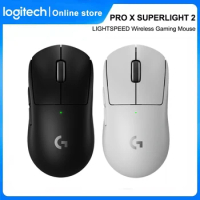 Logitech G PRO X SUPERLIGHT 2 Mouse Gamer GPW 2nd Generation Hero 25K Sensor Dual-mode 2.4Ghz Wireless Mice For Gamer Office