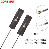 5pcs High Gain 5dbi 2.4G 5G 5.8G Built-in Antenna WiFi Bluetooth-compatible Router Dual-frequency Flexible Antenna