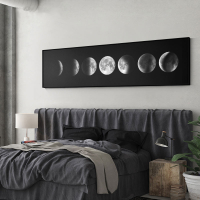 十字繡新款餐廳月球橫幅掛畫現代簡約臥室床頭5d鉆石畫滿鉆