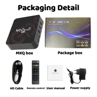 LIUSYU MXQ PRO 4K Android Tv Box Set Top Box 5G WiFi Bluetooth Smart Tv Box Unlock FULL CHANNEL TV &