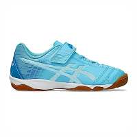 Asics Juniole 6 IN [1104A044-401] 大童 足球鞋 運動 室內 訓練 平底 魔鬼氈 淺藍