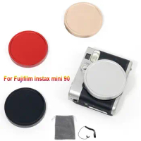 Aluminium Alloy Instant Camera Lens Cover Waterproof Dustproof Lens Protector Anti Lost Anti Scratch for Fujifilm instax mini 90