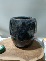 日本回流瓷器陶器古董鈞釉卷缸火缽罐子。釉色特漂亮，全品無毛病