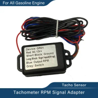 Waterproof Tacho RPM Signal Adapter Tachometer Sensor for All Gasoline Engines Ignition Coil 4 Pulse per Round 12VDC Available