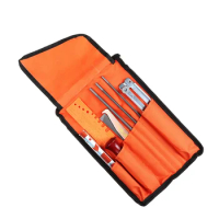 Professional Chainsaw Chain Sharpening Set Round/Flat File Sharpener Tools with Bag Chain Saw Sharpening File for Woodworking
