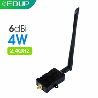 EDUP WiFi Booster WiFi Power Amplifier 2.4GHz 4W WiFi Signal Booster Wireless Range for WiFi Router Accessories Antenna