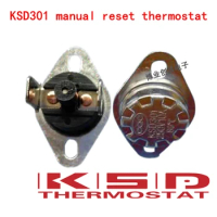 5pcs KSD301/KSD303 150C 150 Degrees Celsius Manual reset Thermostat Normal closed (N.C) Temperature switch Temperature control