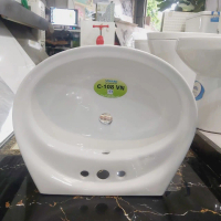 Lavabo Treo Tường Nhỏ Gọn 3 Lỗ, 1 Lỗ Đa Dạng Kích Thước Kèm Giá Treo Đầy Đủ