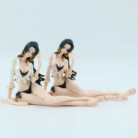 2 types Anime One Piece Figure Hancock Nami Bath Towel Sexy Girl Dolls Action Figures Reiju Sitting Position Ver. Model Adult