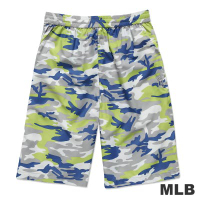 MLB-紐約洋基隊風衣布迷彩海灘褲-淺綠(男)