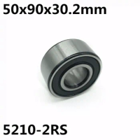 5210-2RS 50x90x30.2 mm Double row angular contact bearings 5210 Free shipping